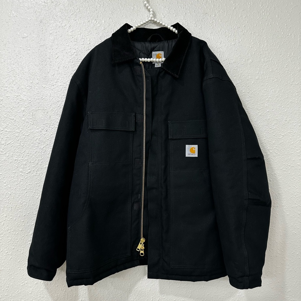 Carhartt C003-BLK Firm Duck Traditional Arctic Quilt-Lined Coat Men's XL Jacket